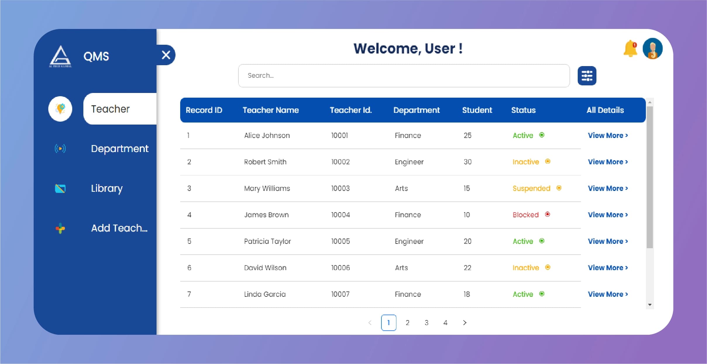 Teachers-Dashboard