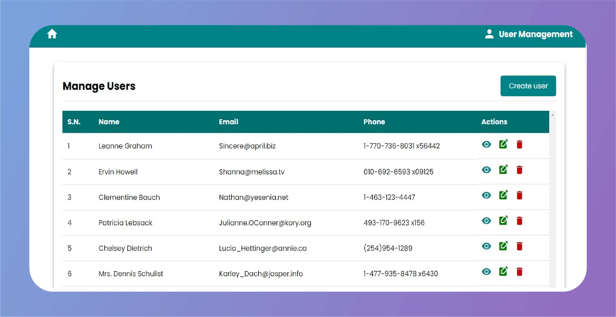 User Management